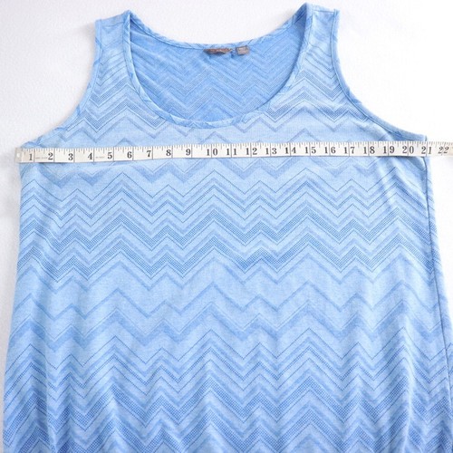 Merrell Womens Tank Top Size XL Blue Jersey Activewear Drawstring Hem - Picture 6 of 12