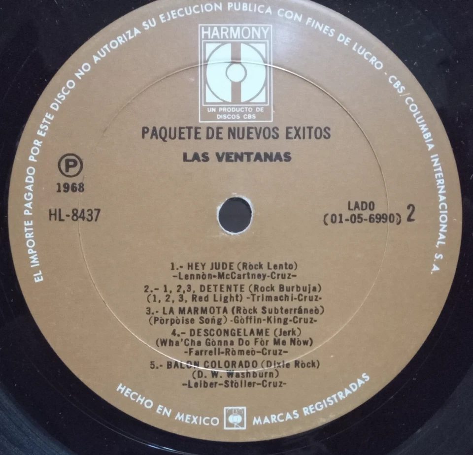 LAS VENTANAS MEXICAN GARAGE PSYCH HARD ROCK LP 1968 HEAR! ENIGMA - Image 3 of 4