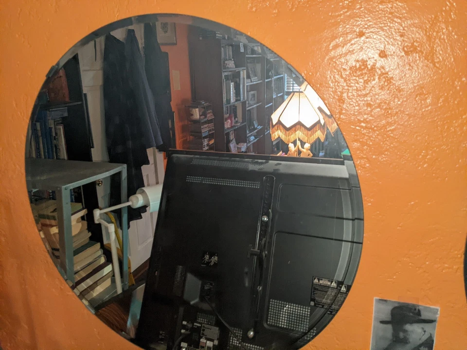 IKEA (juego de 4) espejos retrovisores redondos vintage años 90, montaje en pared 30 pulgadas oferta de recogida NJ Foto 4 de 4