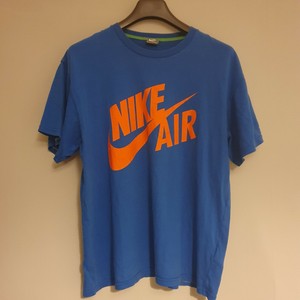 Mens XL Blue Tee With Orange Nike Air 