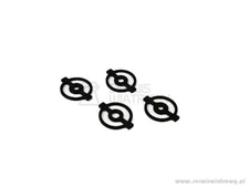 A set of black inserts for 9mm, 11mm, 13mm and 22mm front optical sights MOD.SW