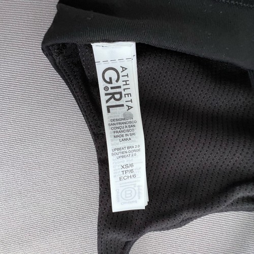 2 ATHLETA Upbeat Bra Size XS/6 Girl Set Bundle 2.0 Sports Black Undergarment NEW - Picture 12 of 17