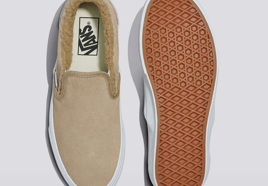 VANS SLIP ON COZY MEN'S SHOES VN0A2Z41DFN SAND | eBay