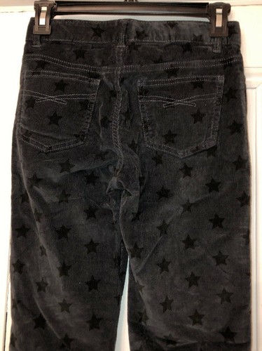 GAP Kids Girls Starry Super Skinny Corduroy Pants Cords 12 Reg Black Star 28x27 - Picture 3 of 5