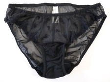 NEW Victoria's Secret VTG Y2K 90s Sheer Embroidered Bikini Panty SMALL