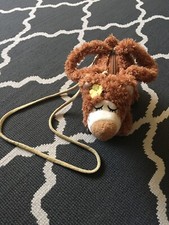 Cute Little Bear Purse With Flowers and Removable Straps