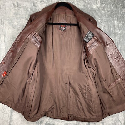 VINTAGE EUROPE CRAFT Leather Jacket Mens 40 Tan Western 70s 