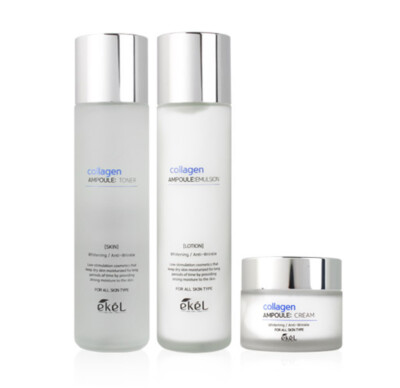 [EKEL] Collagen Ampoule Toner,Emulsion,Cream/ Whitening,Anti-Wrinkle/ Korea Made