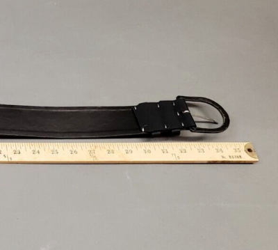 Ben King Vintage Belt, Black Leather and Satin, Women display picture 2