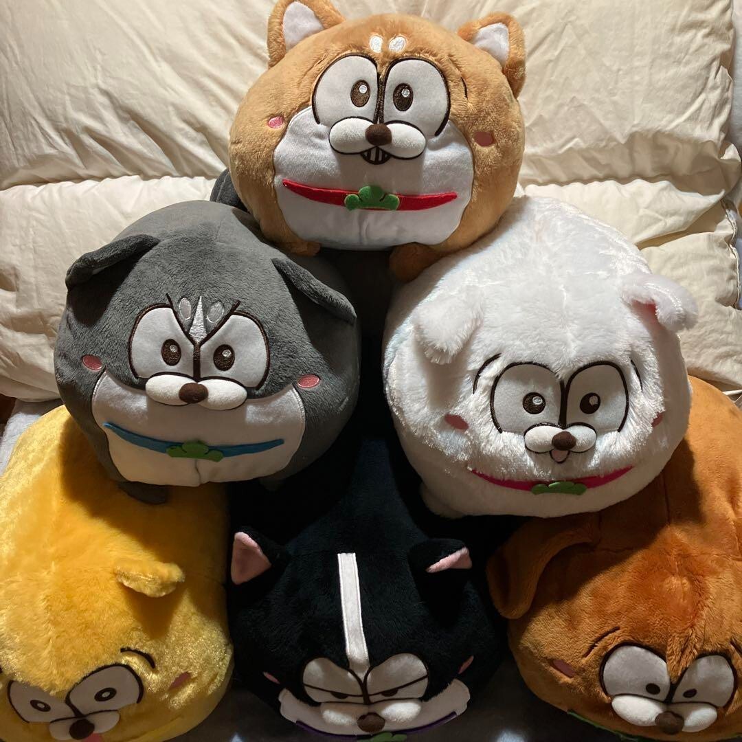 Osomatsu-san BIG Plush 6Types Set Matsu dog Character 30