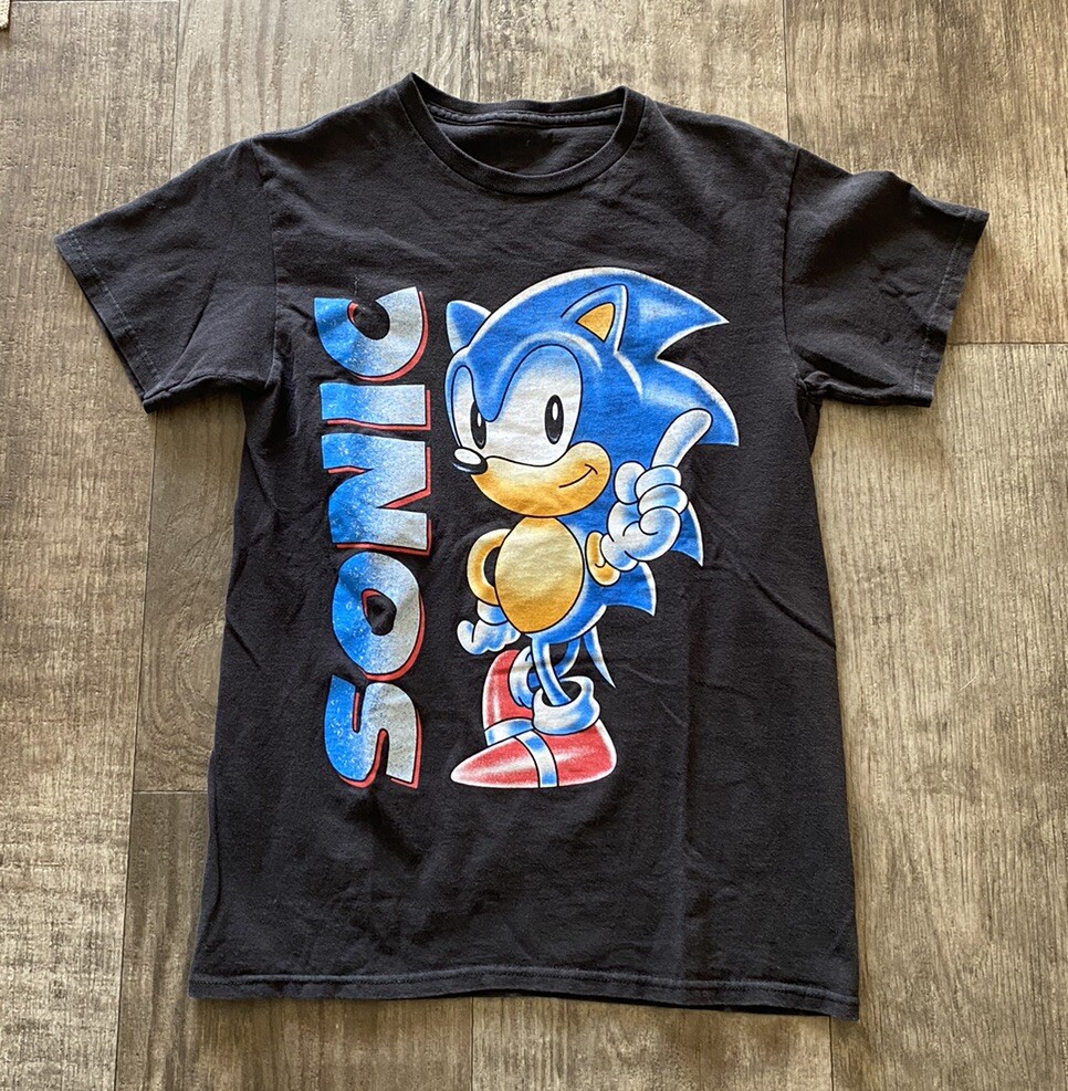激レア！ビンテージSonic the hedgehog Tシャツ Vintage Sonic The Hedgehog Sega T Shirt Small Black | eBay
