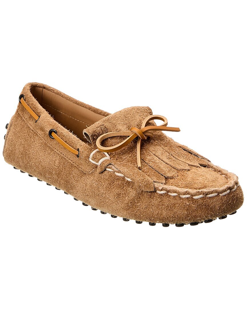 Мужские замшевые мокасины Tod S Gommino Коричневый 7 31890₽