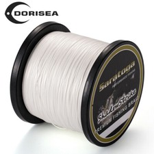 Línea de pesca 8 hilos 1000M blanca Power PE Dynema trenzada extrema Pro