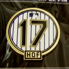 2024 Todd Helton pin #17 retired number Hall of Fame logo Colorado Rockies MLB