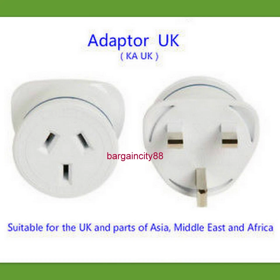 AU/NZ a Reino Unido Hong Kong HK Singapur Malasia Nepal Asia China Adaptador de enchufe de viaje Foto 3 de 4