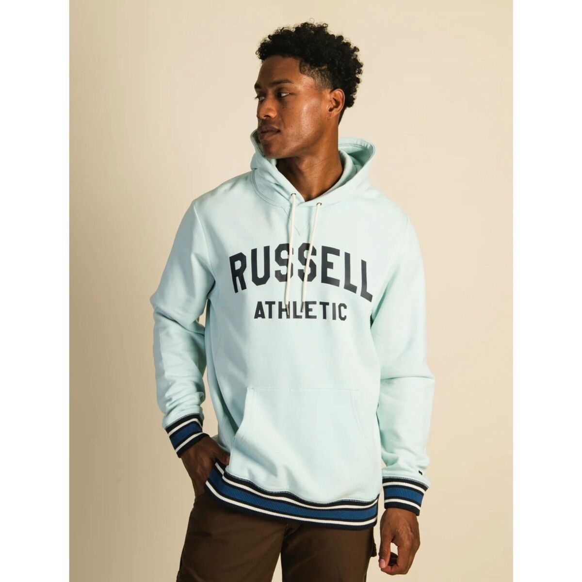 Russell Athletic Varsity Pull Over Hoodie Men's XXXXL Light Russell Athletic Varsity Pull Over Hoodie Men's XXXXL Light