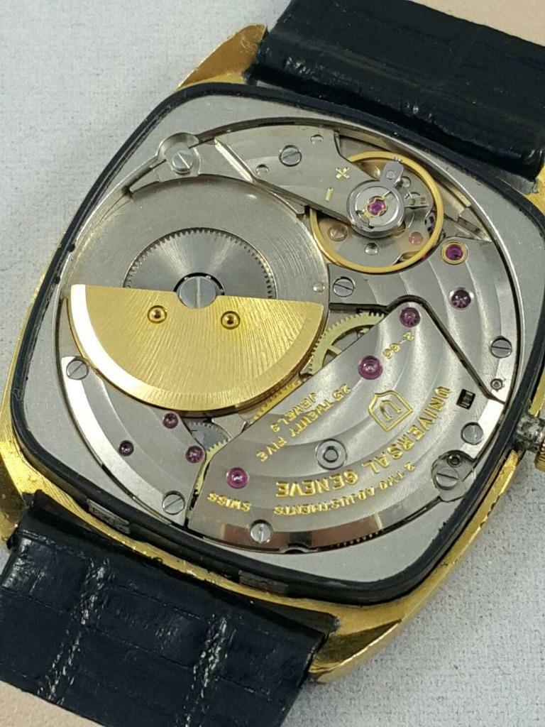 Authentic UNIVERSAL GENEVE Gilt Shadow Microrotor Auto Men's Authentic UNIVERSAL GENEVE Gilt Shadow Microrotor Auto Men's