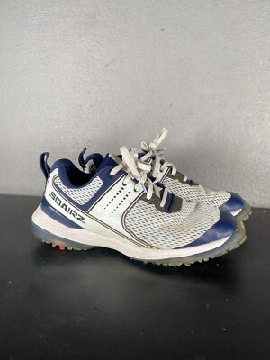 Sqairz Speed Mesh Men's Size White Blue Athletic Spike Golf