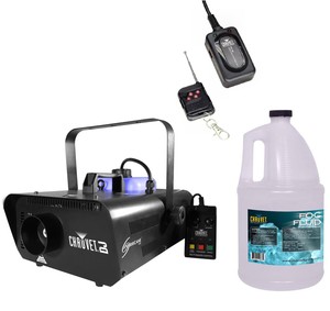 Chauvet Hurricane H1301 Fog/Smoke Machine + FC-W Wireless Remote + FJU Fog Fluid