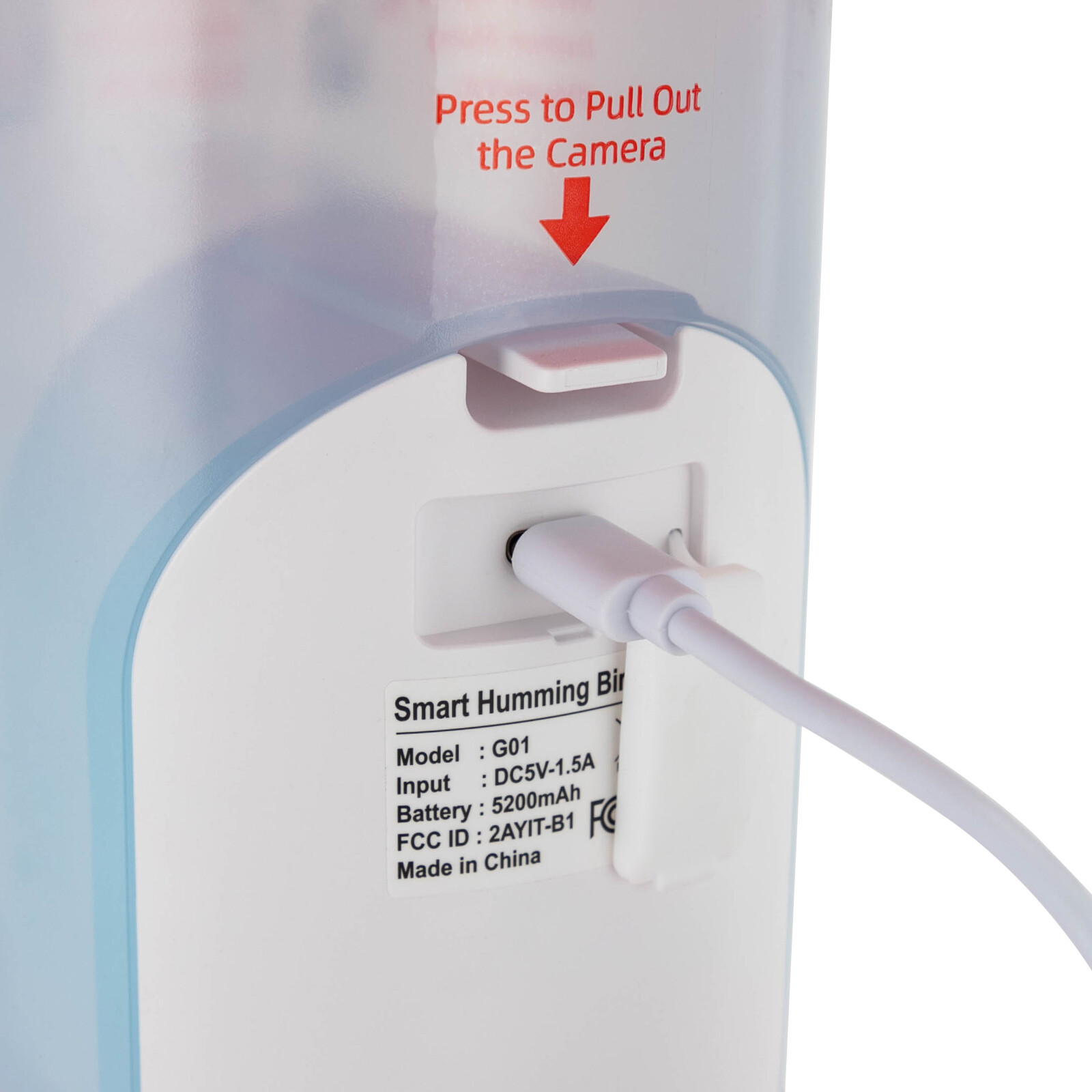 Bird Feeder with Camera, Smart Bird Feeder Camera with 2.4GHz WIFI Auto