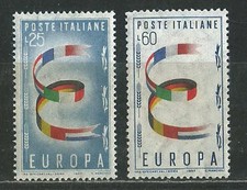 ITALY 1957 '' EUROPA CEPT '' SET MNH (Ρ 065)