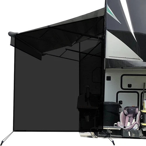 Leaveshade RV Awning Side Sun Shade Screen (9'X7') Mesh Screen Shade for Camper 
