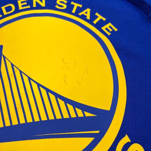 Golden State Warriors Hoodie Men Medium Nike Sweatshirt Sweater Adult NBA Blue * - Picture 3 of 10