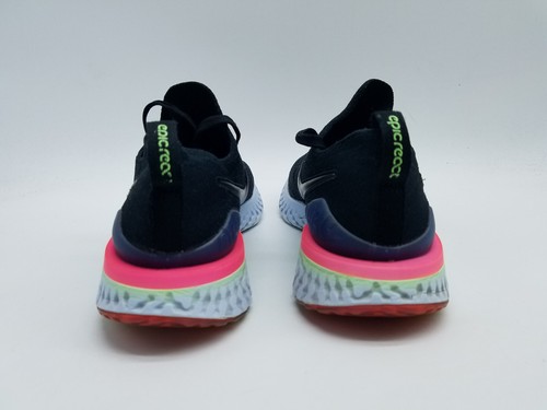 Nike Epic React Flyknit 2 (GS) Youth's Size 6.5Y Running Shoes Black Sapphire - Picture 5 of 12
