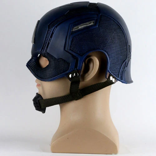 Captain America Helmet Steve Rogers Helmet Cosplay Superhero Mask Prop Hard PVC - Image 4 of 4