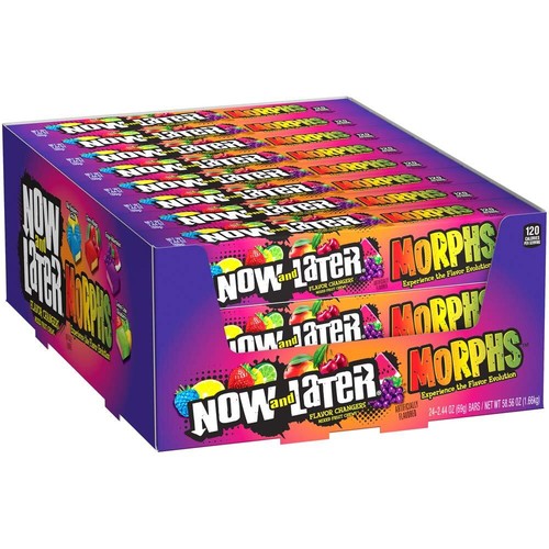 Now & Later Morphs Mixed Fruit Chews Pack, 2.44 Ounce, 24 Count - Picture 1 of 3