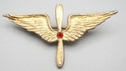 WWI Sterling Army Air Service Pilot Wings Home Front Sweetheart Pin — photo 1