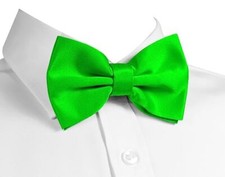 Bow Ties for Men - Men's Solid Pretied Bowties for Formal Wear - Neon Green