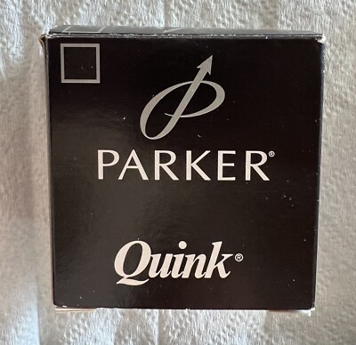 Parker Quink Bottled Ink for Fountain Pens - Permanent Black 2 Oz
