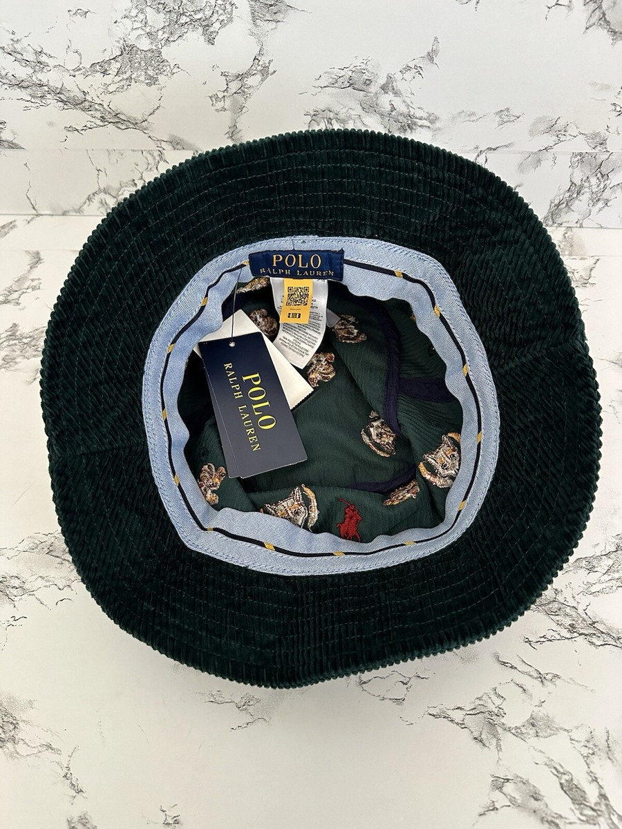 Polo Ralph Lauren Corduroy Bucket Hat Preppy Fox & Rooster Embroidered NWT S/M‎ Polo Ralph Lauren Corduroy Bucket Hat Preppy Fox & Rooster  main image 4
