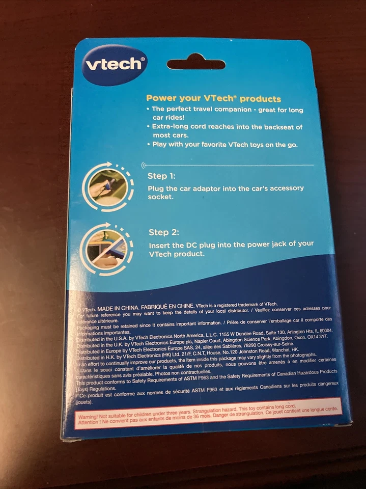 vtech Car Adaptor - NEW - Genuine InnoTab MobiGo VReader Adapter V Reader - Image 4 of 4