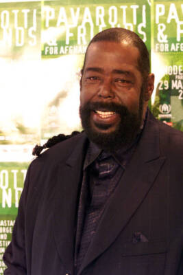 Barry White backstage at Pavarotti & Friends 2001 in Modena ItalyM- Old Photo 1
