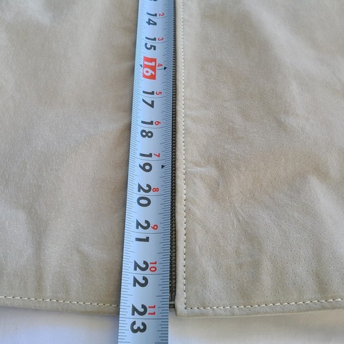 Vintage EMC Wildleder Motorrad Reißverschluss Jacke Größe Large Farbe hellbraun gepolsterte Ellbogen (C - Bild 19 von 24