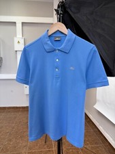 🇫🇷 Camiseta Polo Lacoste Limited Gris Cocodrilo Hecha en Francia Talla M Azul