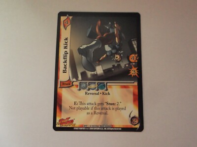 Universal Fighting System: Street Fighter ''BACKFLIP KICK'' #5/143 CCG Trade Card