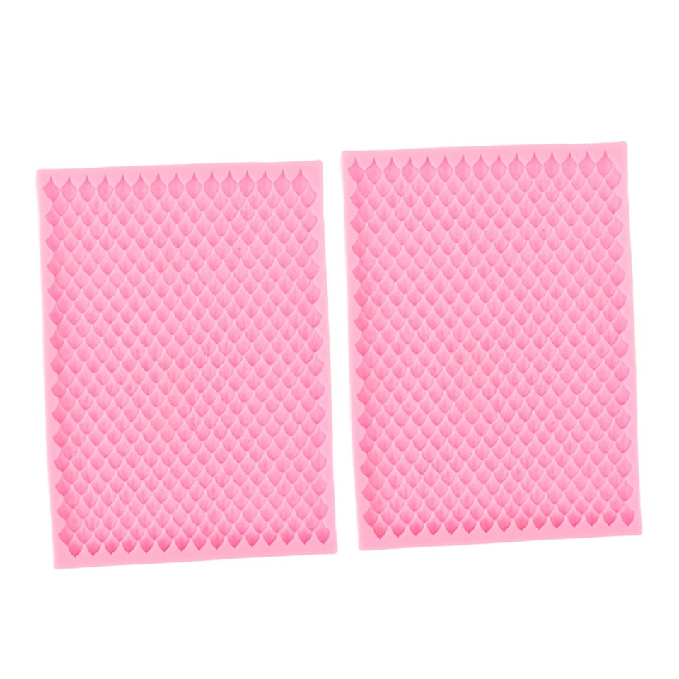 2PCS Fondant Silicone Mold Food Grade Safe Odorless Soft DIY Cake ...