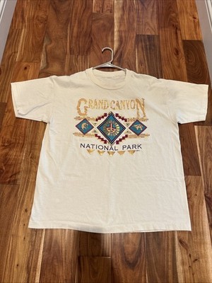 Vintage 90s Grand Canyon State Park Forest Aztec T-shirt  Single Stitch Size XL