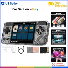 Retro Handheld Game Console Plastic 2.83 Inch IPS Screen 64G TF Card Multimed...
