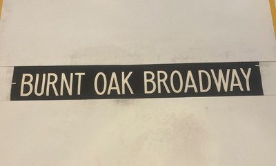 Burnt Oak Broadway - London Bus Destination Blind 26.2.79 42'' Geschenk
