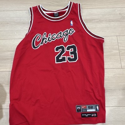 Nike Chicago Bulls Michael Jordan #23 Red Basketball Jersey Size 52 XXL