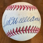 Ted Williams Signed Autographed American League Baseball Ball Upper Deck COA