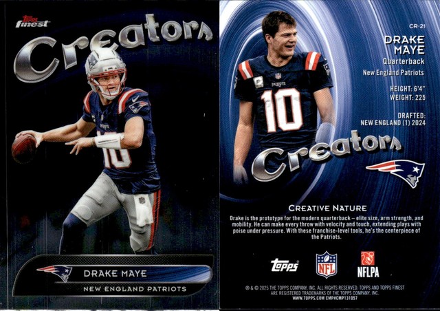 2025 Finest #CR-21 Drake Maye Creators