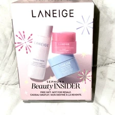 SEPHORA BIRTHDAY GIFT LANEIGE - CREAM SKIN TONER LIP SLEEPING MASK & WATER BANK