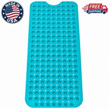 Extra-Long Non-Slip Bathtub Shower Mat 39 x16 Smooth/Non-Textured Tubs Only