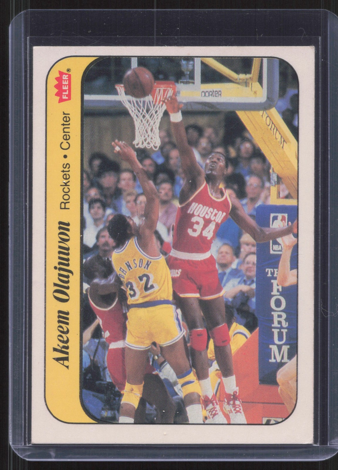 1986-87 Fleer #9 Akeem Olajuwon Stickers