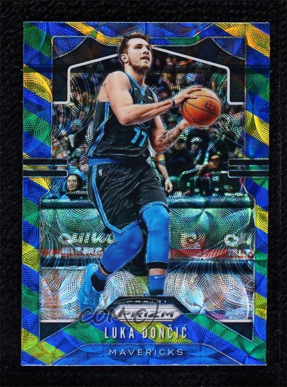 2019-20 Panini Prizm Choice Blue Yellow & Green Luka Doncic Dončić #75 0l1d